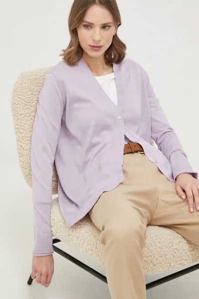 Шелковый свитер Max Mara Leisure, фиолетовый