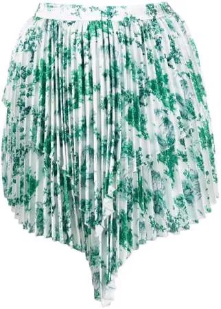 Wandering плиссированная юбка с цветочным принтом