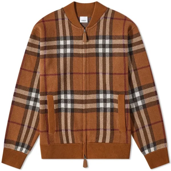 Шерстяной бомбер в клетку Maltby Burberry