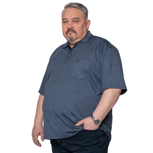 Поло GrandeMan, размер 3 XL, ярко-синий