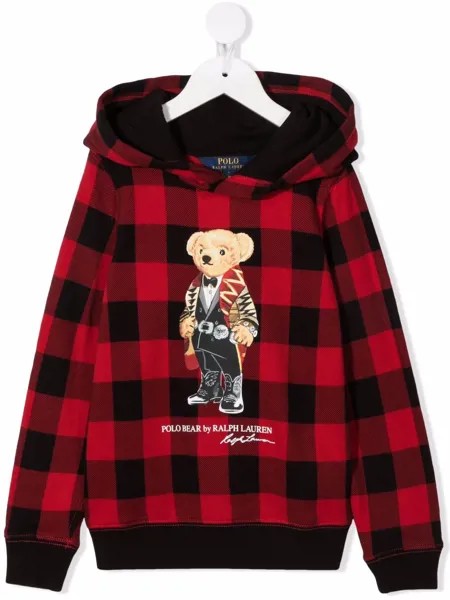 Ralph Lauren Kids худи Polo Bear в клетку