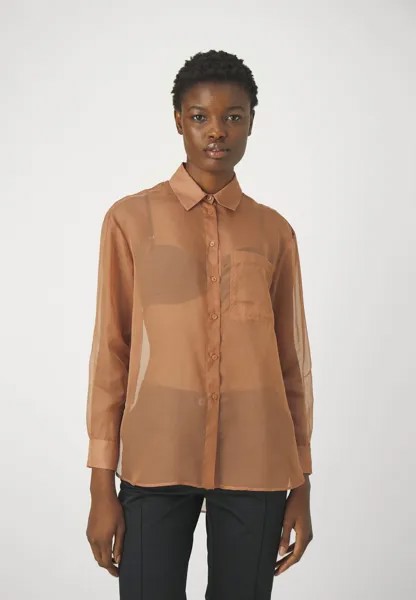 Блуза на пуговицах GLORY MAX&Co., бежевый