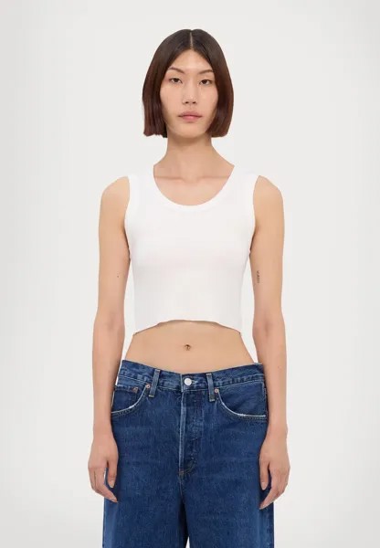 Топ CROPPED POPPY TANK Agolde, белый