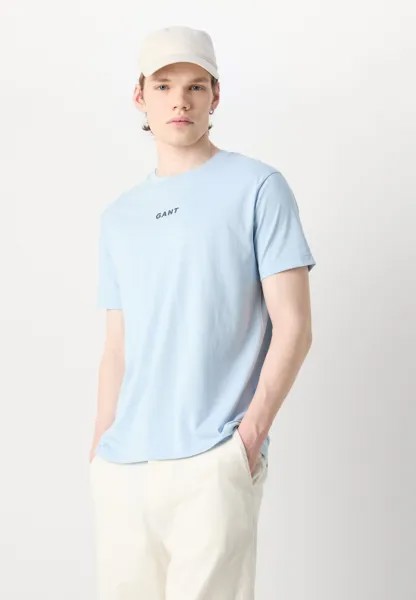 Базовая футболка Contrast Small Logo GANT, синий