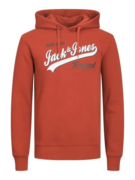 Пуловер с капюшоном Jack & Jones, красный