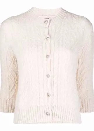 Ermanno Scervino кашемировый кардиган с короткими рукавами