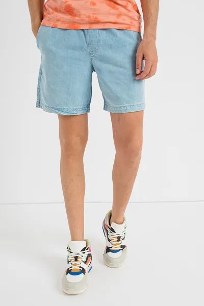 Короткие джинсы с потертым эффектом Gap, синий