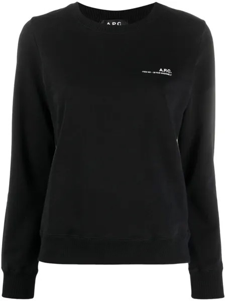 A.P.C. толстовка с логотипом, черный