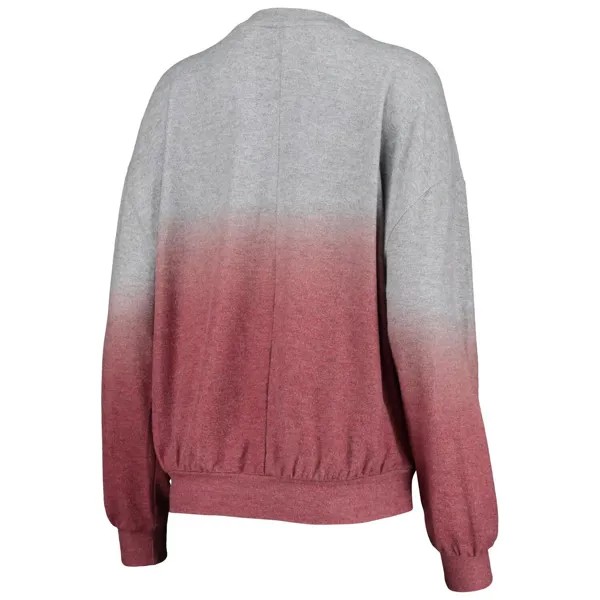 Женский пуловер Gameday Couture малиновый/серый Alabama Crimson Tide Slow Fade Hacci с эффектом омбре