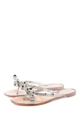 Резиновые шлепанцы Rockstud Valentino