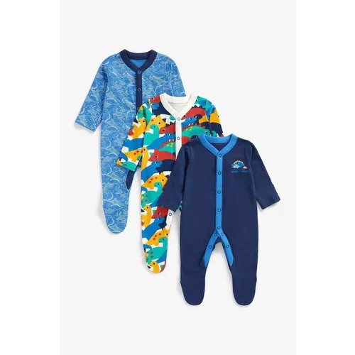 Комбинезон mothercare, комплект из 3 шт., размер 62, синий