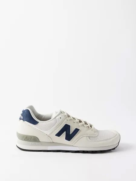 Кроссовки made in uk 576 из замши и сетки. New Balance, белый