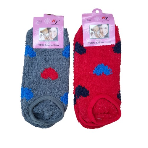Подследники Soft, комплект, 2 пары, размер 37/41, серый, красный, голубой