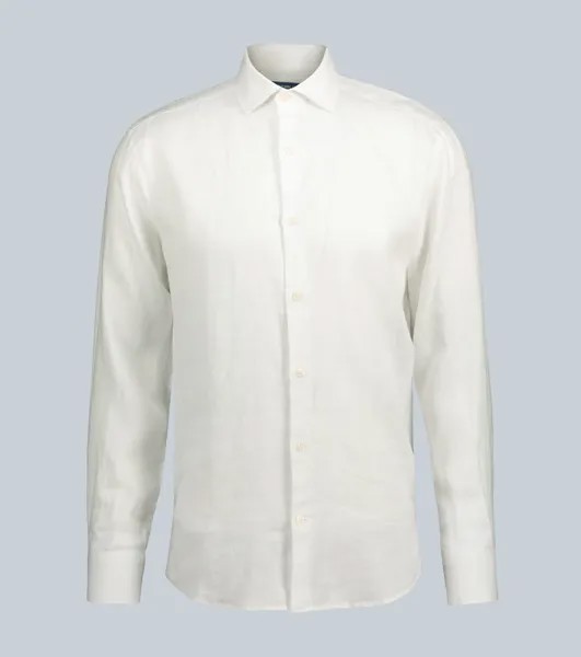 Льняная рубашка Antonio с длинными рукавами Frescobol Carioca, белый