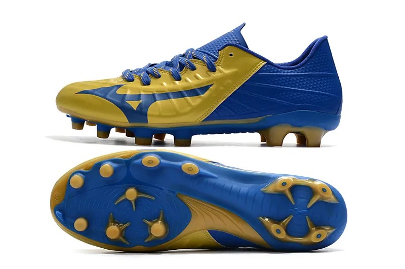 Мужские кроссовки Mizuno Creation Rebula 3 FG, уличная спортивная обувь, синие/золотистые, европейские размеры 40-45
