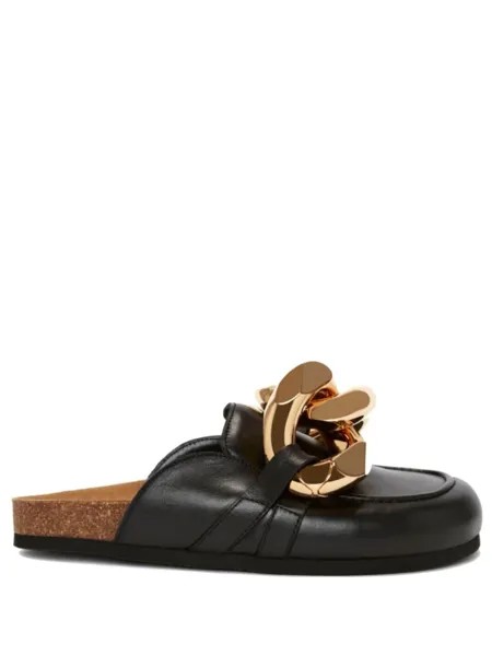 JW Anderson мюли с цепочкой, черный