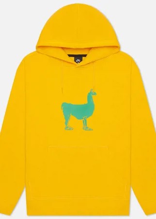 Мужская толстовка Nike SB Llama Fleece Hoodie, цвет жёлтый, размер M