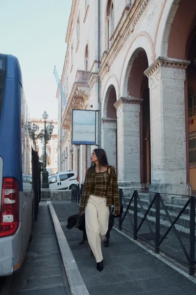 Кардиган в клетку ZARA, цвет only one