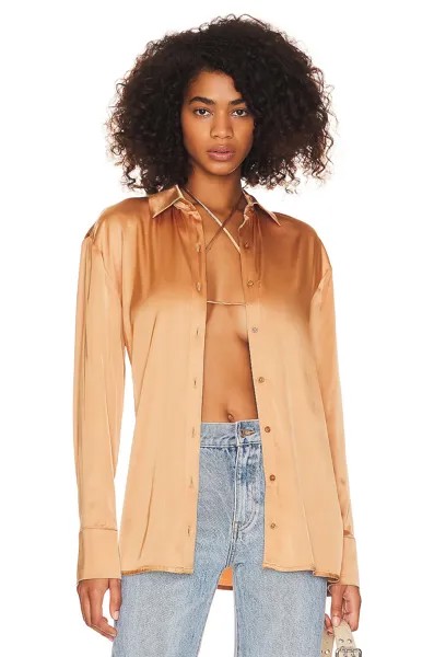 Рубашка Camila Coelho Jill Button Down, цвет Soft Gold