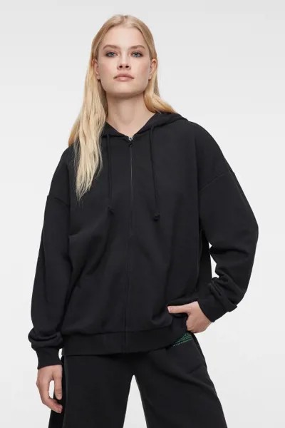 Худи oversize хлопковая на молнии с капюшоном