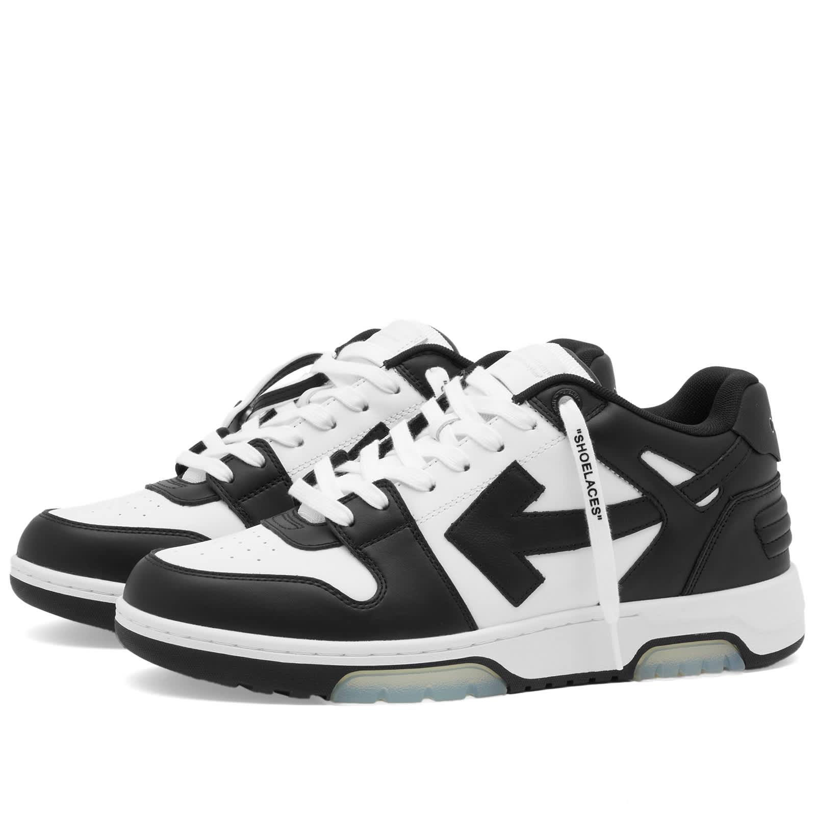 Кроссовки Off-White Out Of Office Low Leather, цвет White & Black