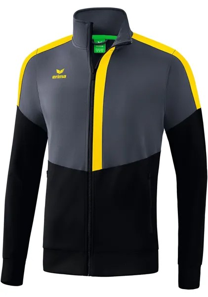 Спортивная куртка erima Squad Worker Jacke, сланцево серый/черный/желтый