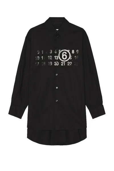 Рубашка Mm6 Maison Margiela Button Down, черный