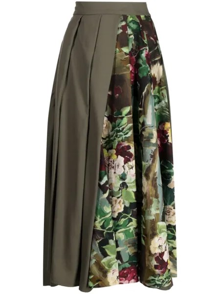 Юбка с цветочным принтом Antonio Marras, зеленый