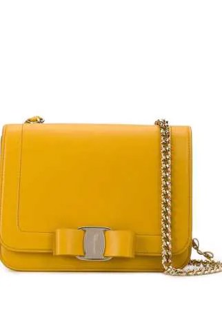 Salvatore Ferragamo сумка с откидным клапаном и бантом Vara