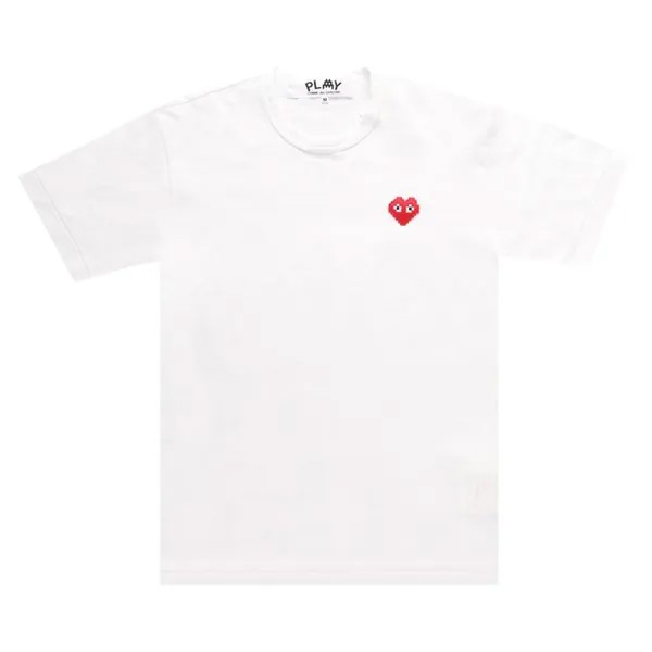 Футболка Comme des Garçons PLAY Mini Logo T-Shirt 'White', белый