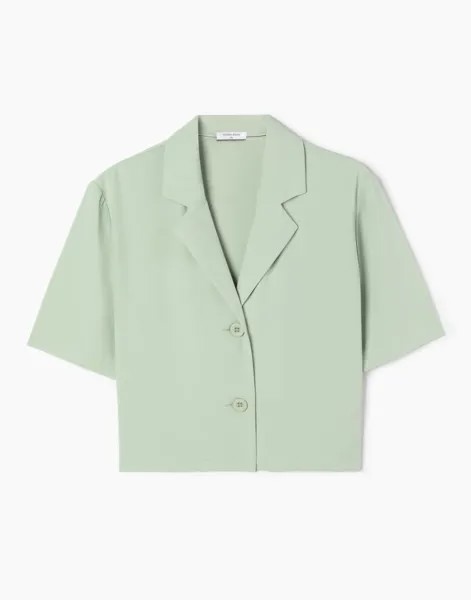 Рубашка женская Gloria Jeans GWT003015 зеленая L