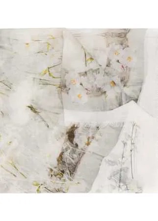 Alexander McQueen платок с цветочным принтом