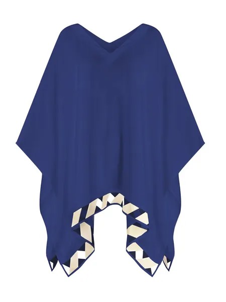 Шифоновое платье-пончо Tulum Valimare, синий