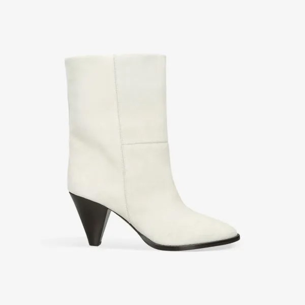 Ботильоны Rouxa на каблуке с контрастной подошвой Isabel Marant, цвет winter wht