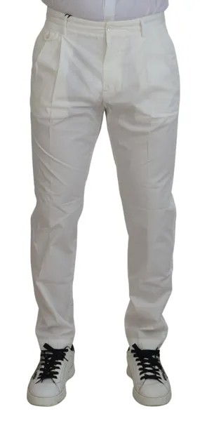 Брюки DOLCE - GABBANA Белые хлопковые узкие брюки-чинос IT56/W42/XL Рекомендуемая розничная цена 500 долларов США