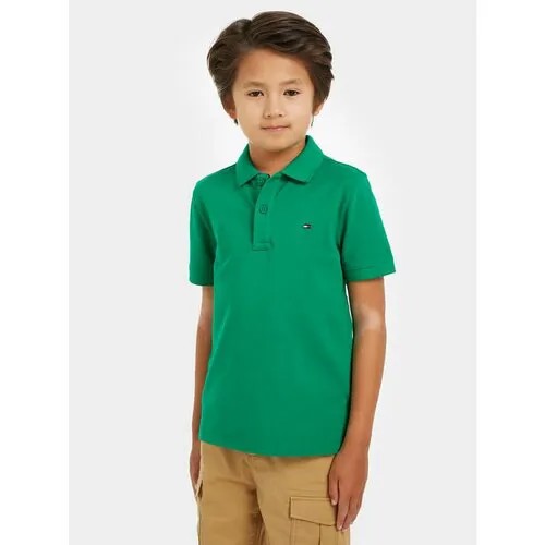 Поло TOMMY HILFIGER, размер 10Y [MET], зеленый