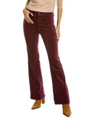 Current/Elliott The Side Street Claret Velvet Bootcut Джинсы женские красные 28