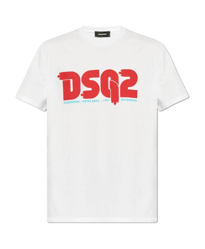 Футболка с логотипом Dsquared2, белый