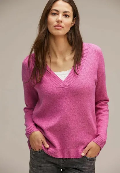 Вязаный свитер Street One, цвет pink