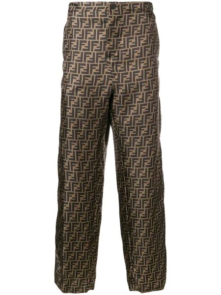 Fendi FF logo patterned trousers