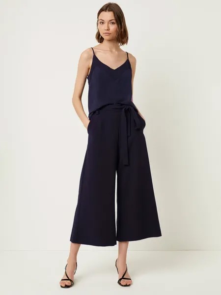 Укороченные брюки French Connection Whisper с поясом, практичный синий цвет