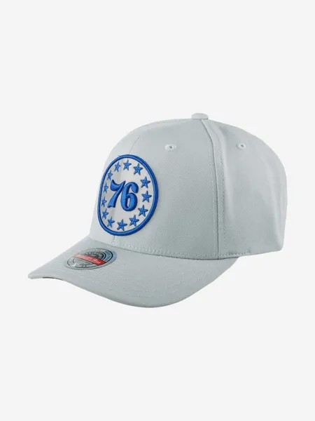 Бейсболка MITCHELL NESS 6HSSMM19487-P76GREY Philadelphia 76Ers NBA (серый), Серый