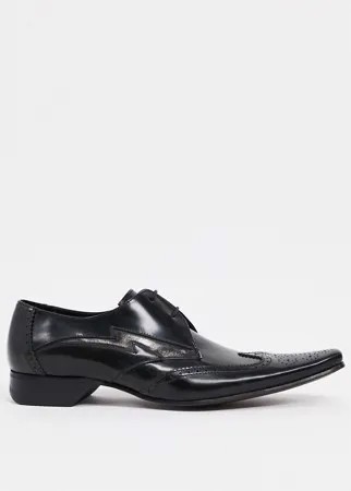 Черные ботинки на шнуровке Jeffery West pino lighting bolt-Черный цвет