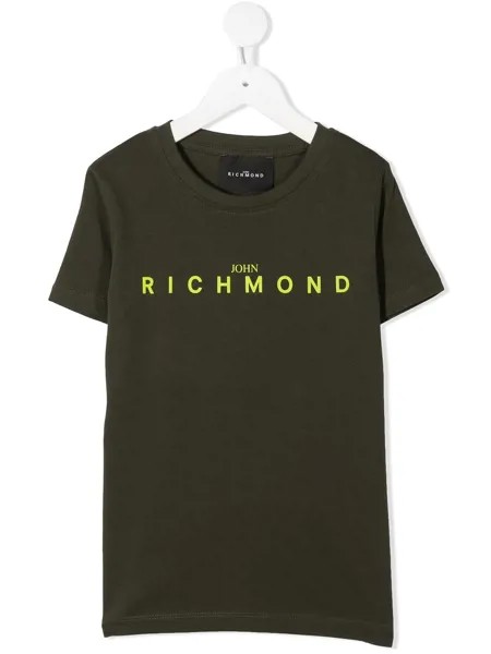John Richmond Junior футболка с круглым вырезом и логотипом
