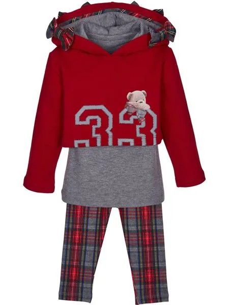 Lapin House комплект из худи и клетчатых брюк