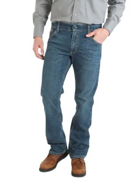 Огнестойкие узкие джинсы в стиле ретро, длина 40 дюймов, темные оттенки Wrangler