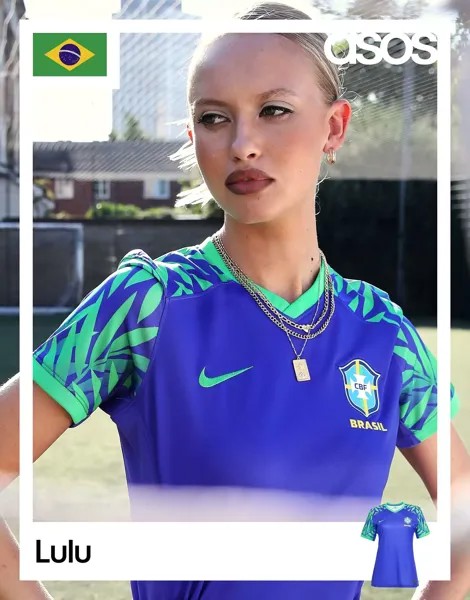 Синяя выездная майка Nike World Cup 23 Brazil Stadium