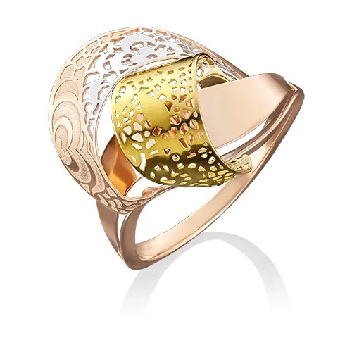 PLATINA jewelry Золотое кольцо с лазерной гравировкой 01-4868-00-000-1113-48, размер 18,5