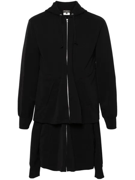 Толстовка Double Sleeve с капюшоном Comme des Garçons Homme Plus, черный