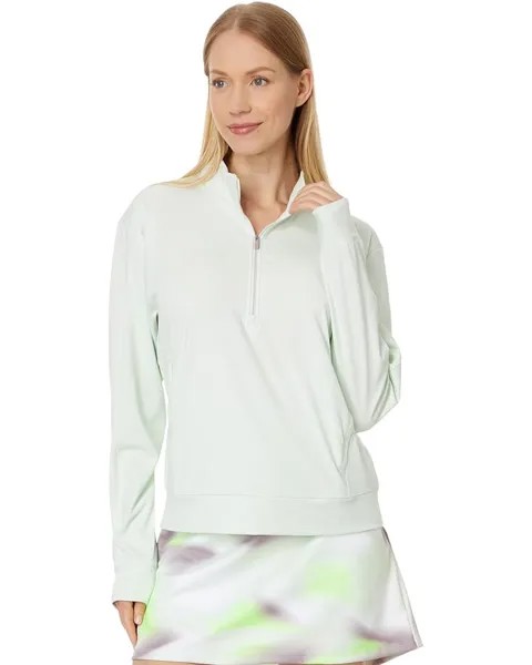 Пуловер adidas Ultimate365 Quarter Zip Golf Pullover, цвет Crystal Jade